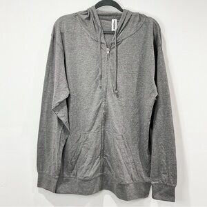 Independent Trading Company Grey Unisex Zip Hoodie Sweater